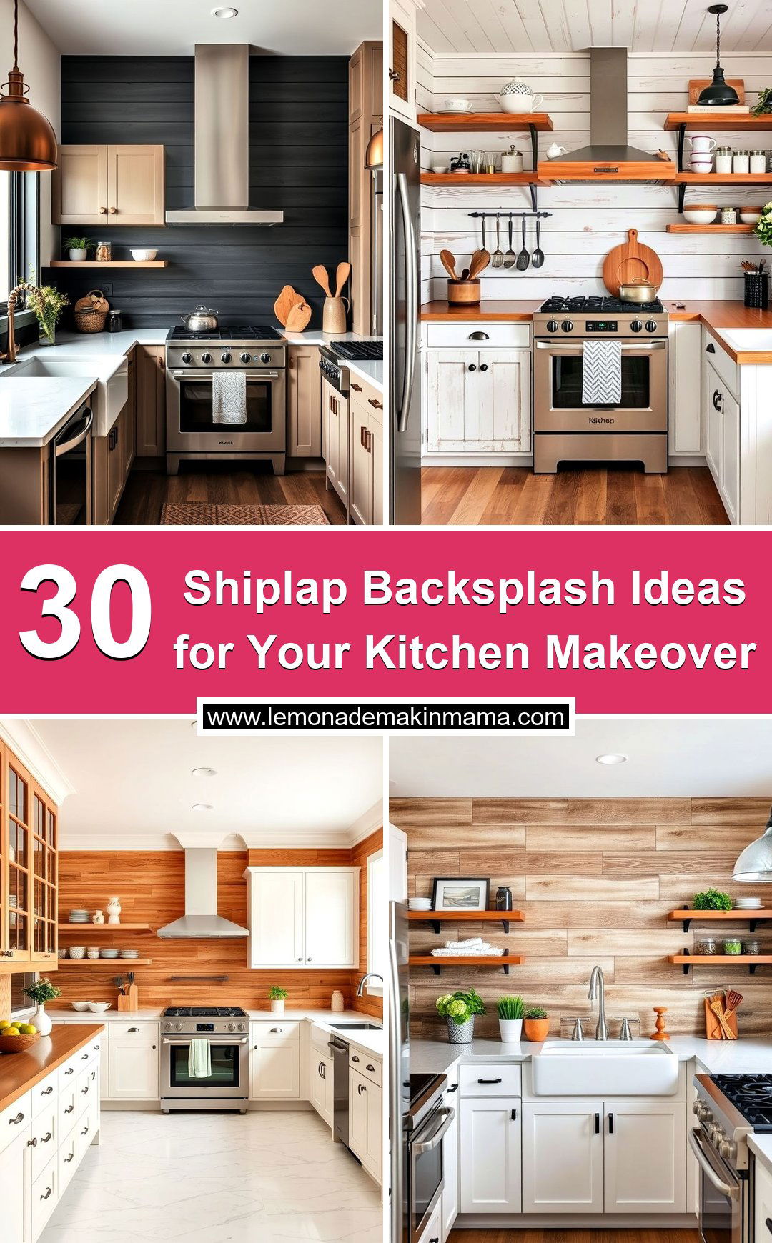 Shiplap Backsplash Ideas for Your Kitchen Makeover