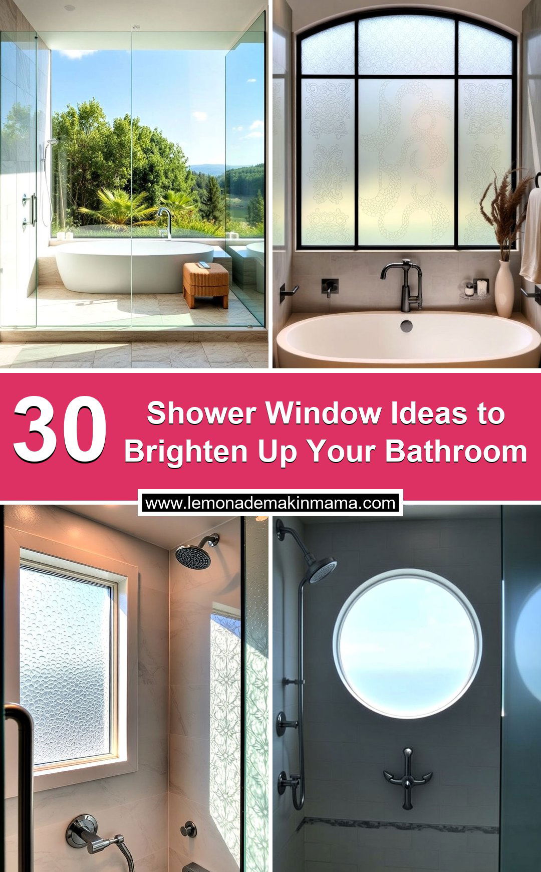 Shower Window Ideas to Brighten Up Your Bathroom