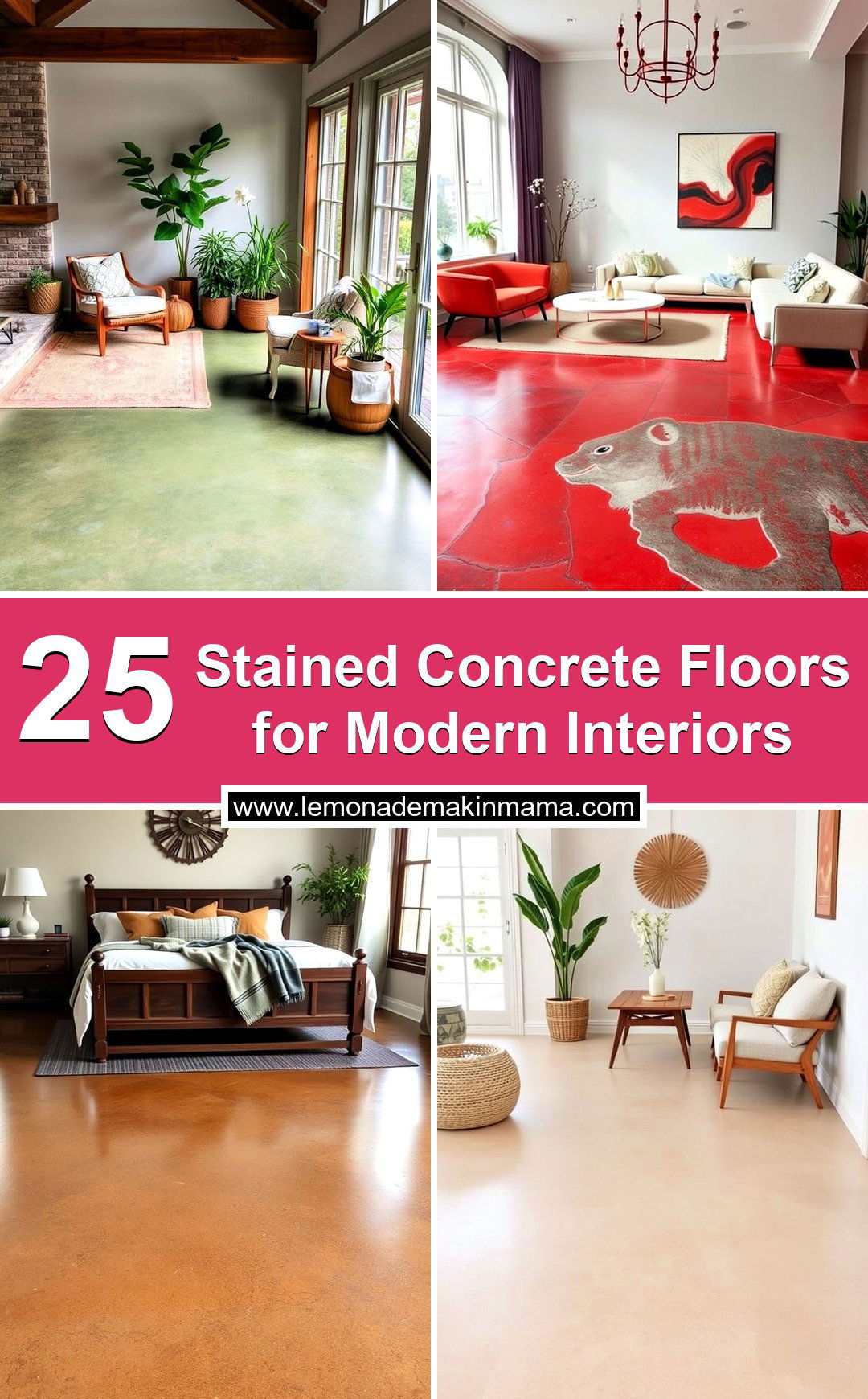 Stained Concrete Floors for Modern Interiors
