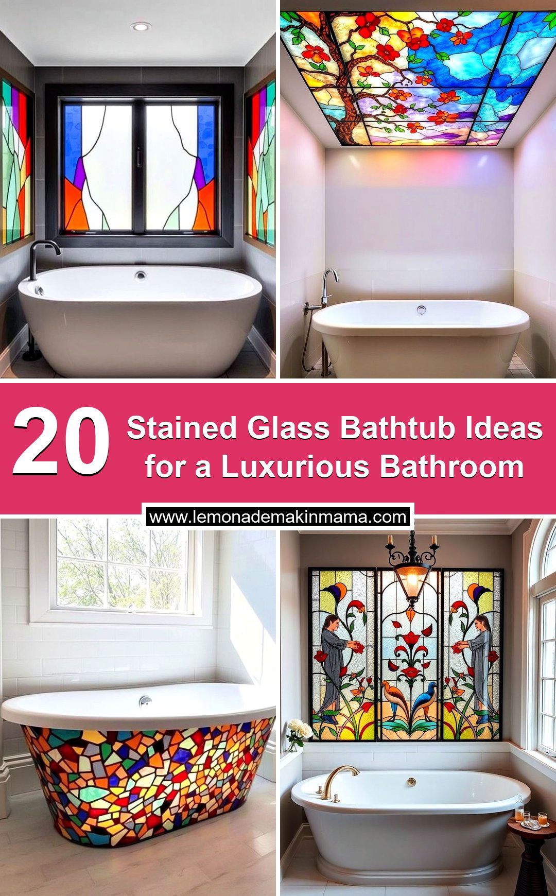 Stained Glass Bathtub Ideas for a Luxurious Bathroom