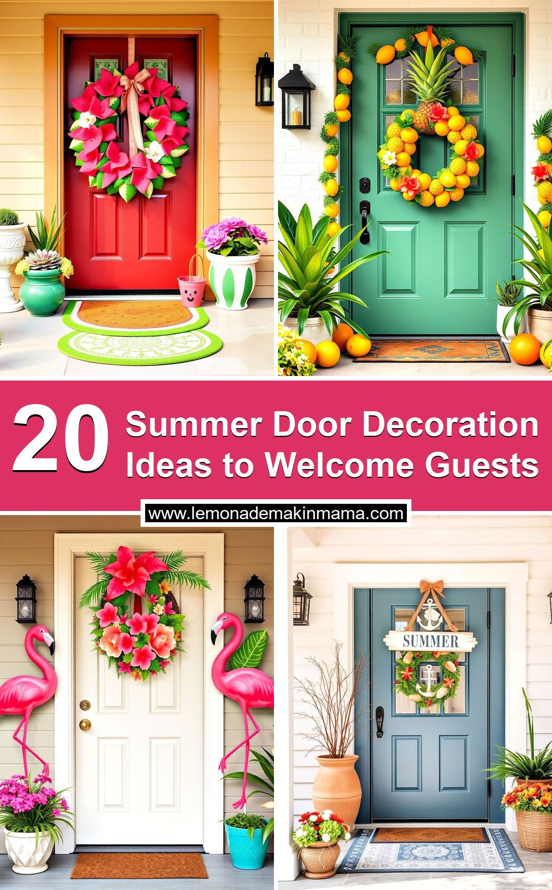 Summer Door Decoration Ideas to Welcome Guests