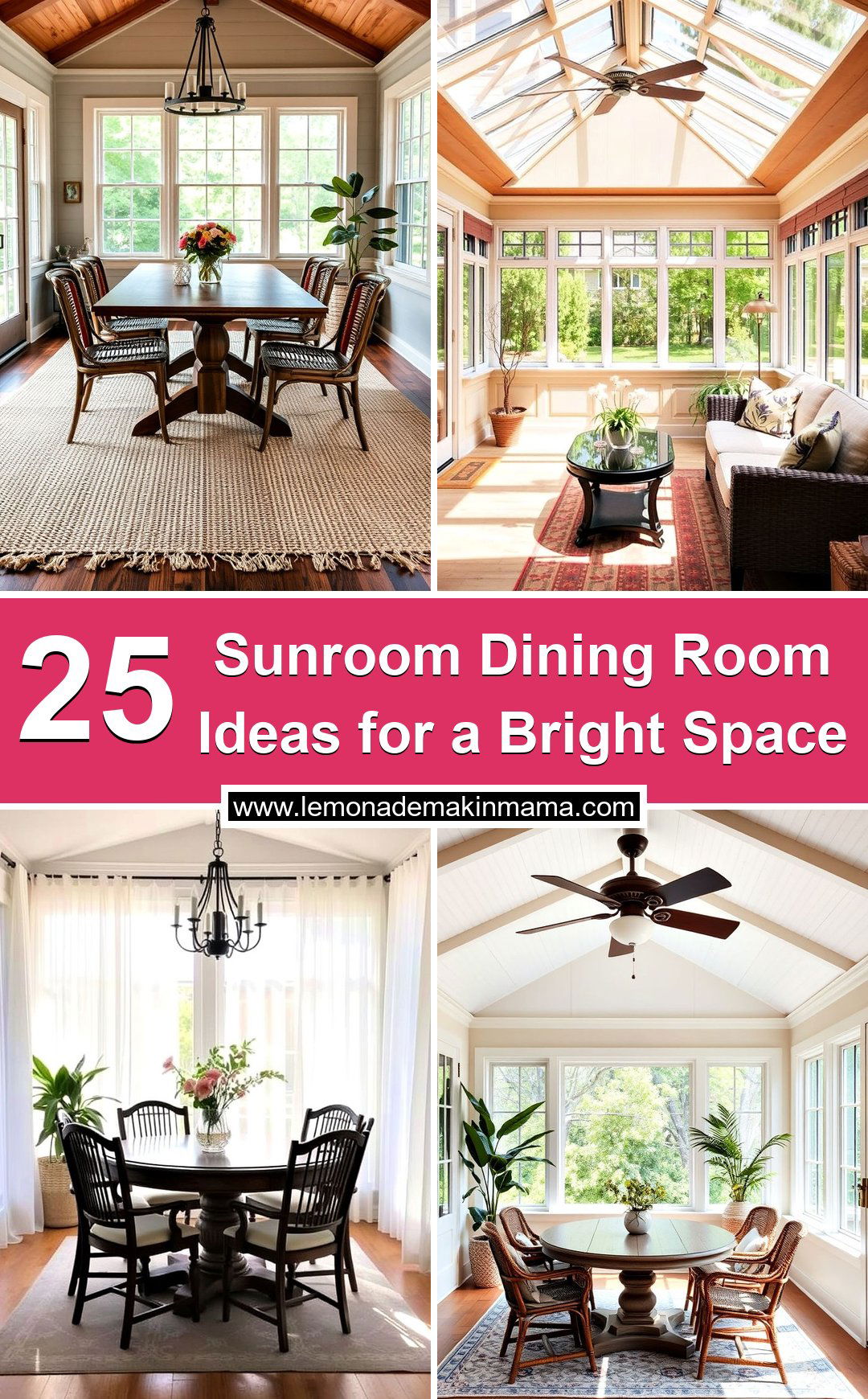 Sunroom Dining Room Ideas for a Bright Space