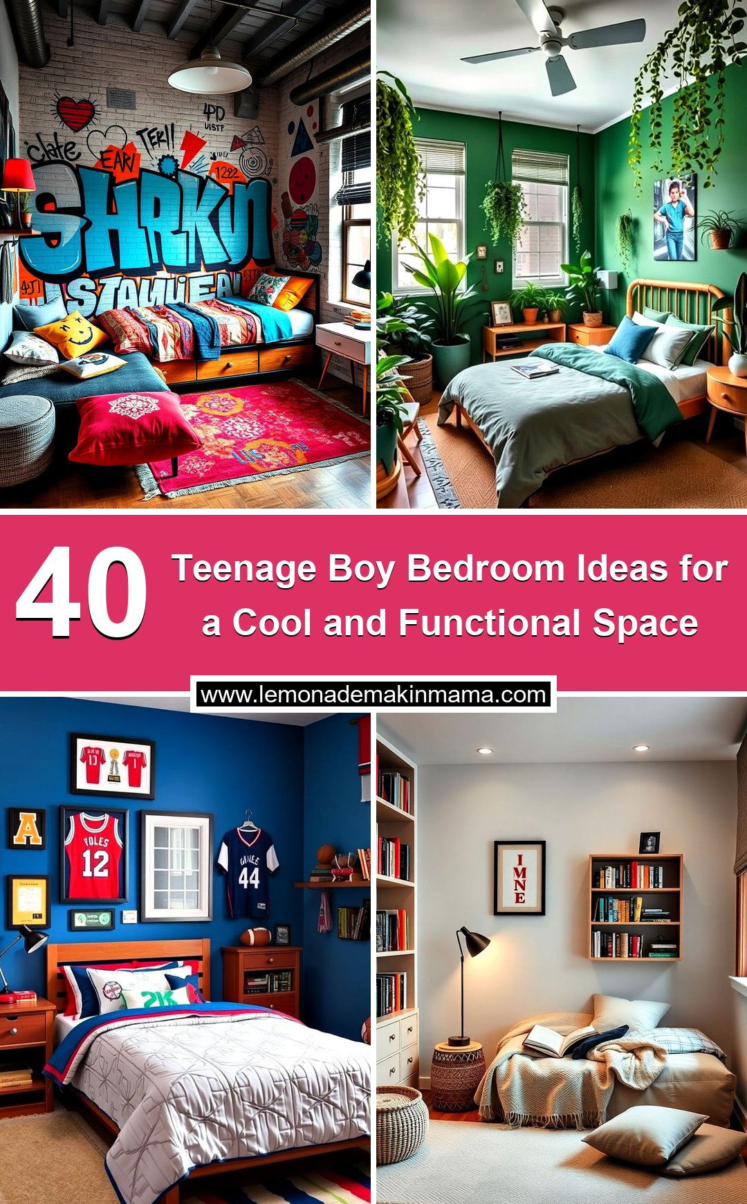 Teenage Boy Bedroom Ideas for a Cool and Functional Space