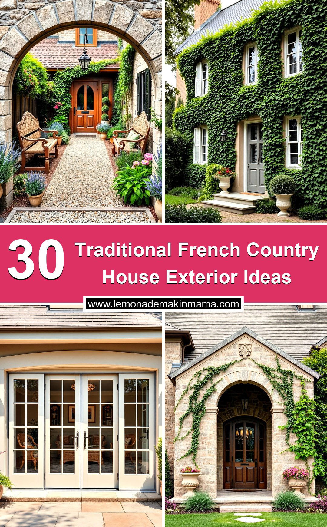 Traditional French Country House Exterior Ideas