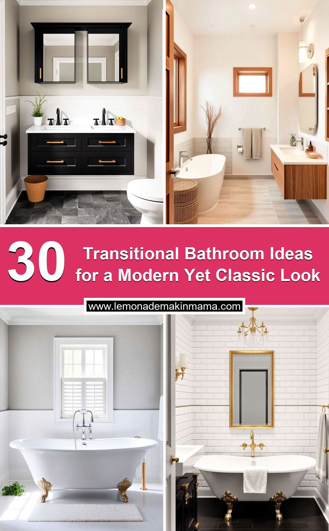 Transitional Bathroom Ideas for a Modern Yet Classic Look