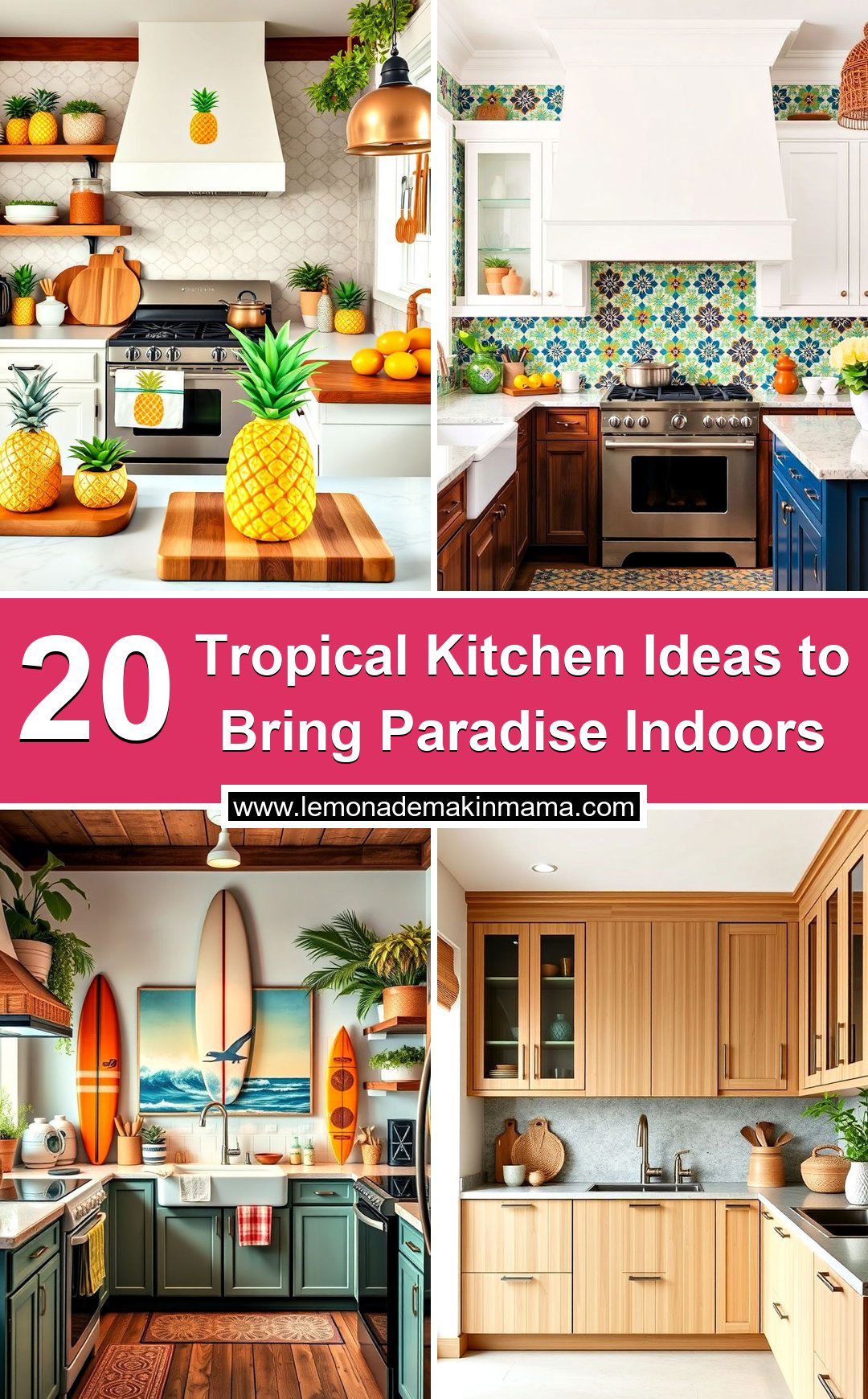 Tropical Kitchen Ideas to Bring Paradise Indoors