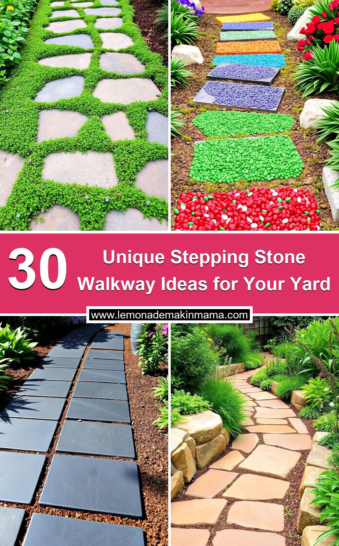 Unique Stepping Stone Walkway Ideas for Your Yard