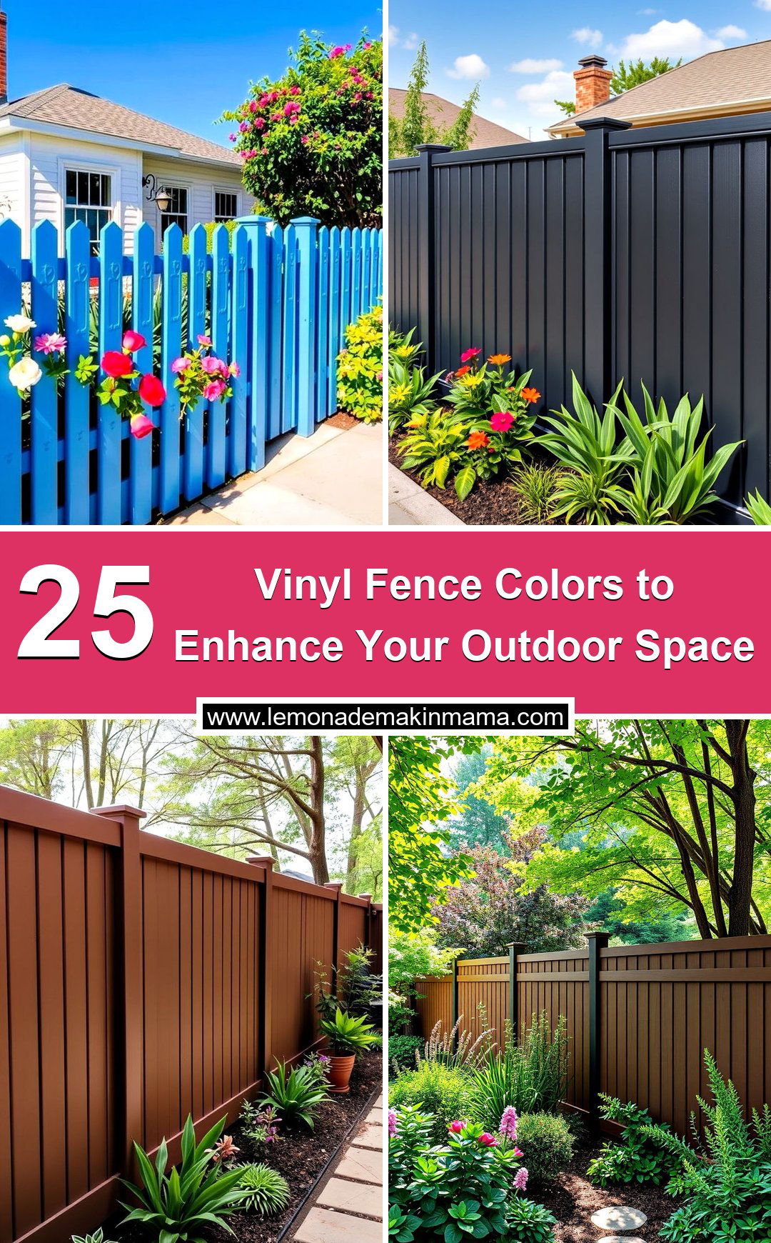 Vinyl Fence Colors to Enhance Your Outdoor Space