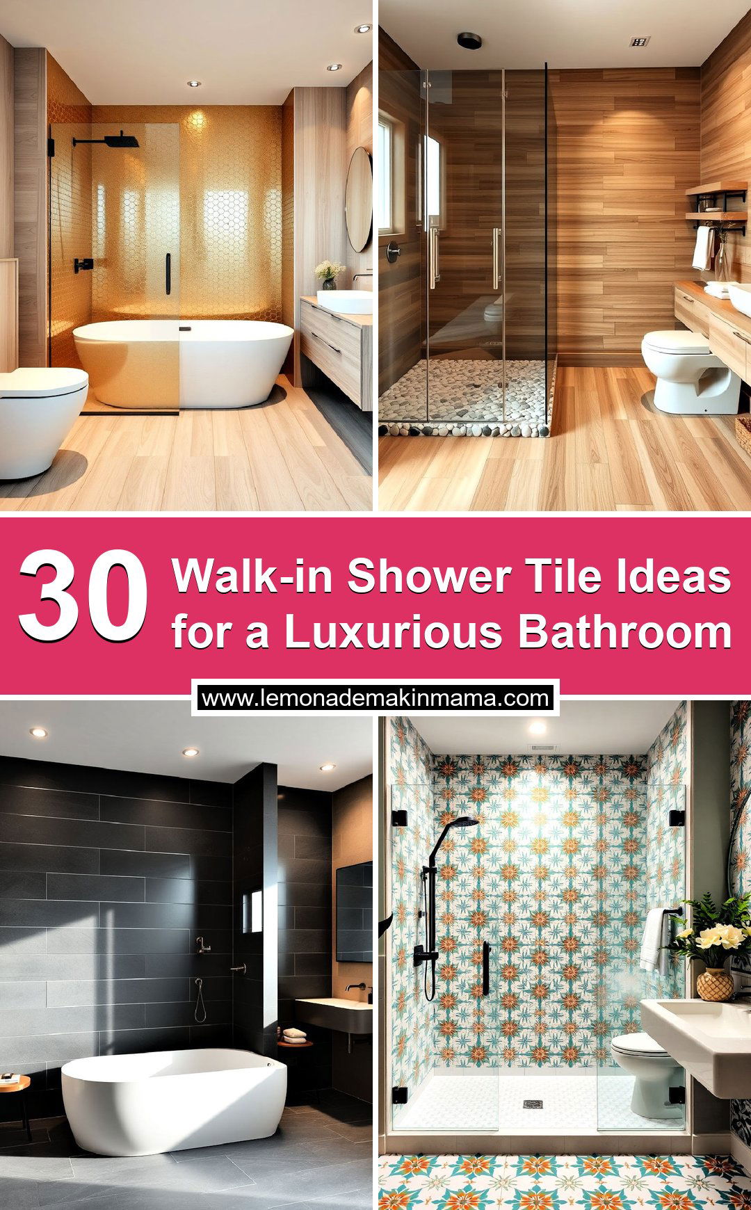 Walk-in Shower Tile Ideas for a Luxurious Bathroom