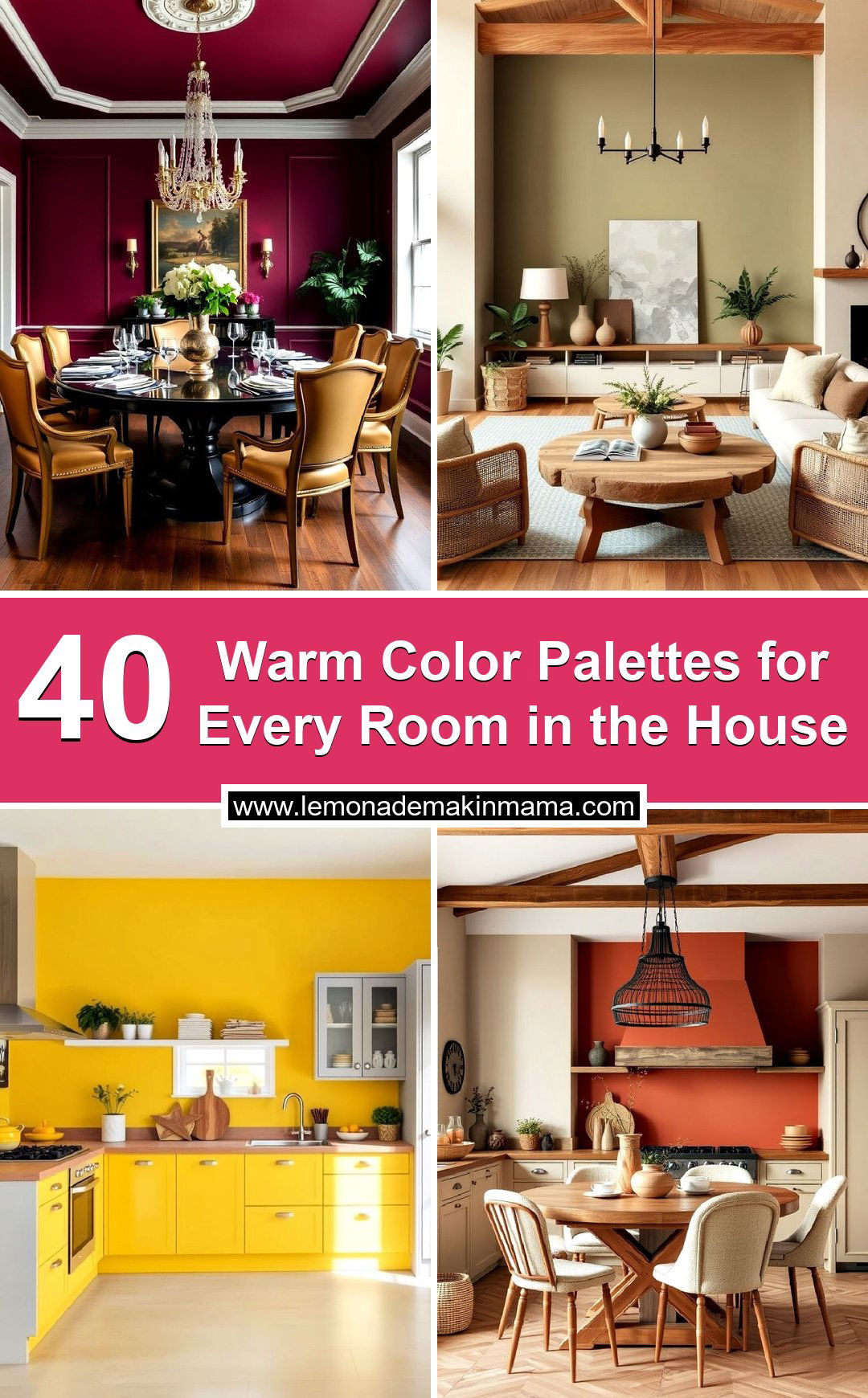 Warm Color Palettes for Every Room in the House