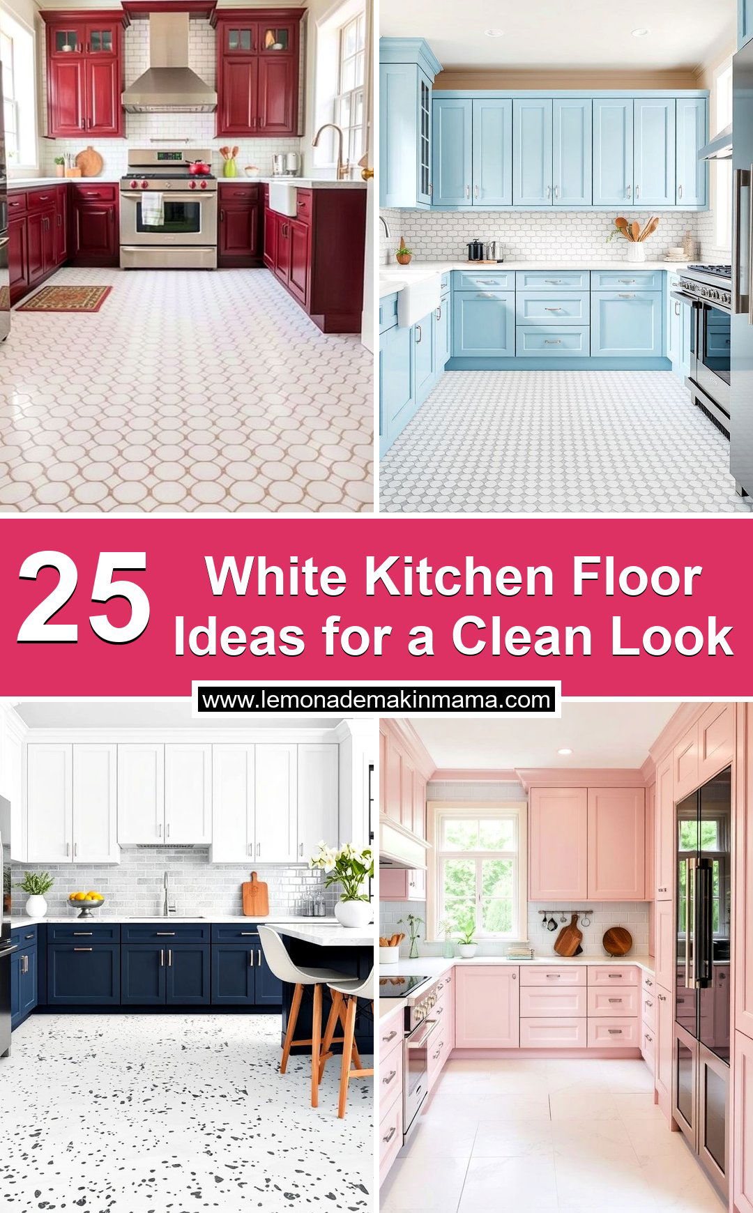 White Kitchen Floor Ideas for a Clean Look
