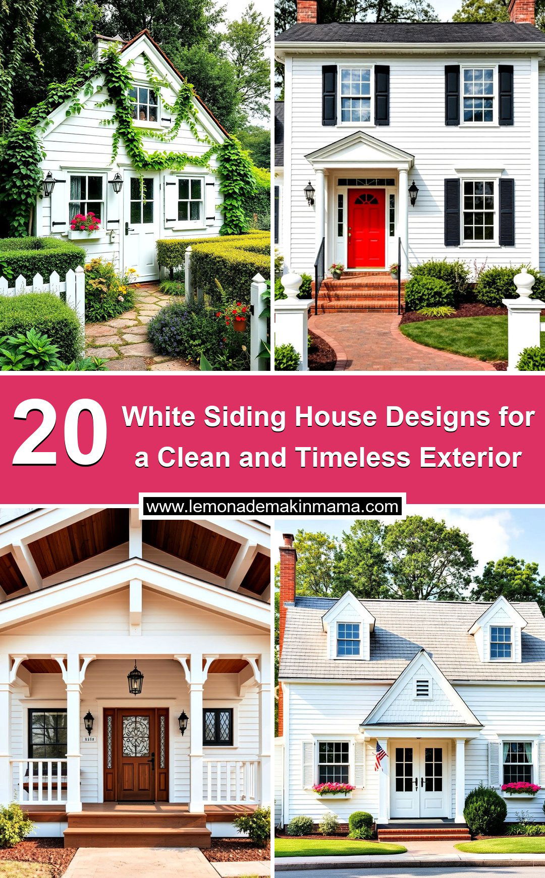White Siding House Designs for a Clean and Timeless Exterior