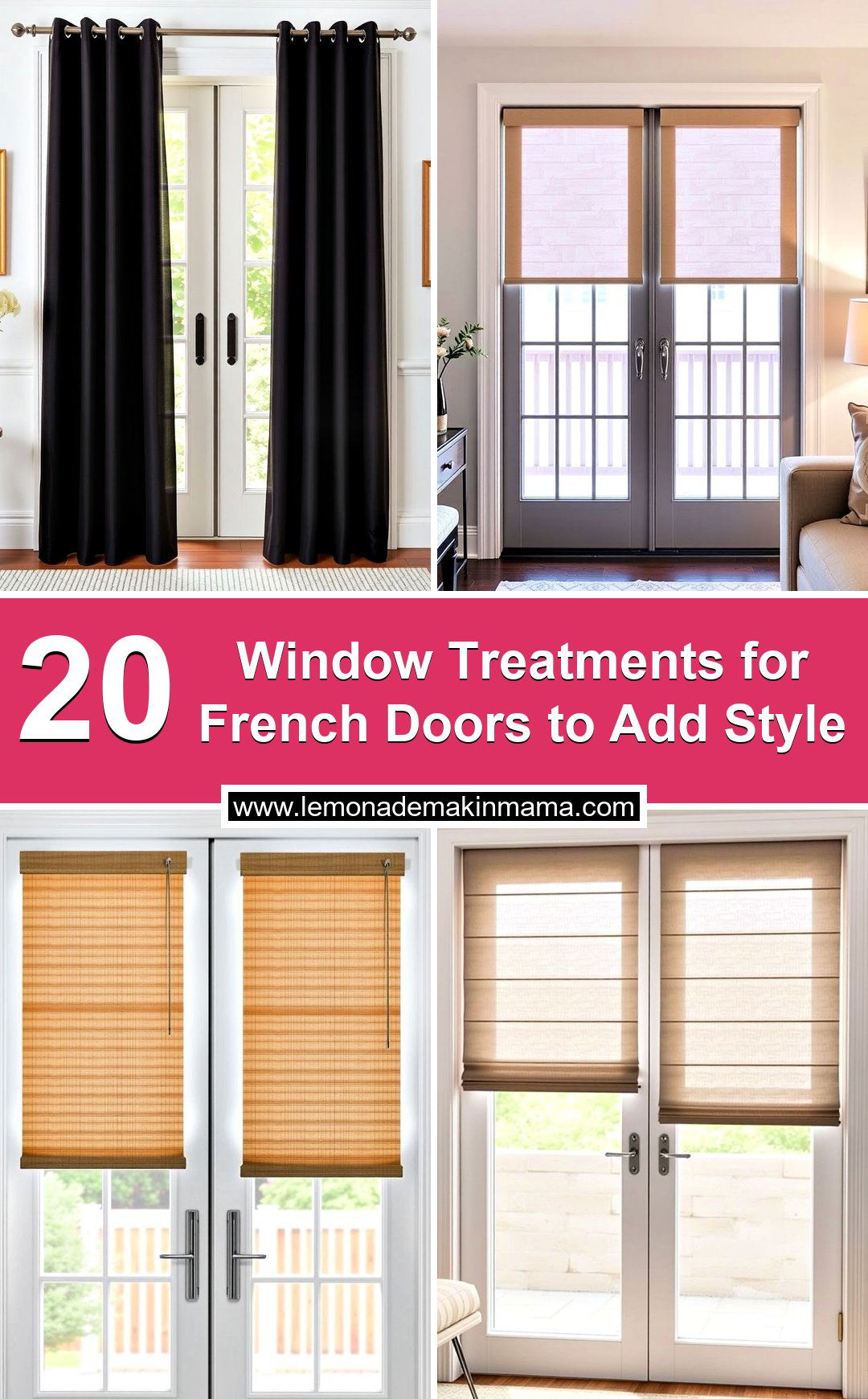 Window Treatments for French Doors to Add Style