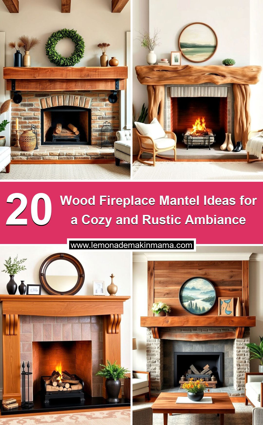 Wood Fireplace Mantel Ideas for a Cozy and Rustic Ambiance
