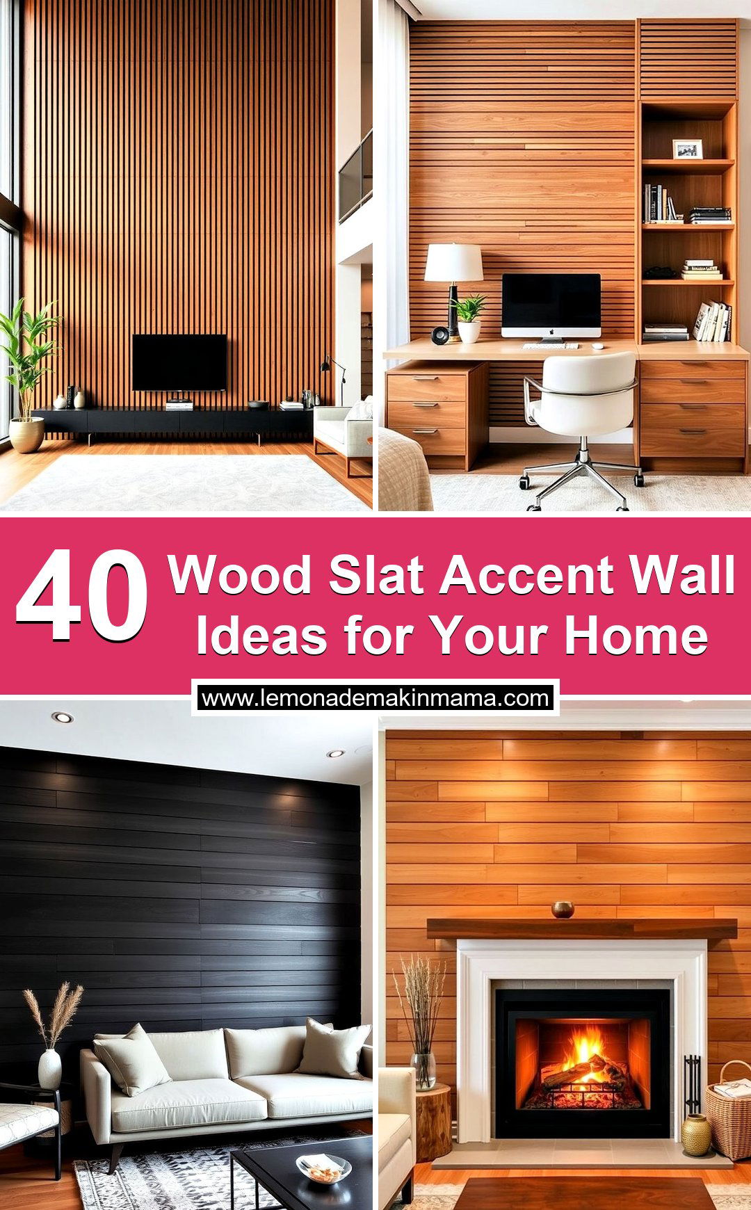 Wood Slat Accent Wall Ideas for Your Home