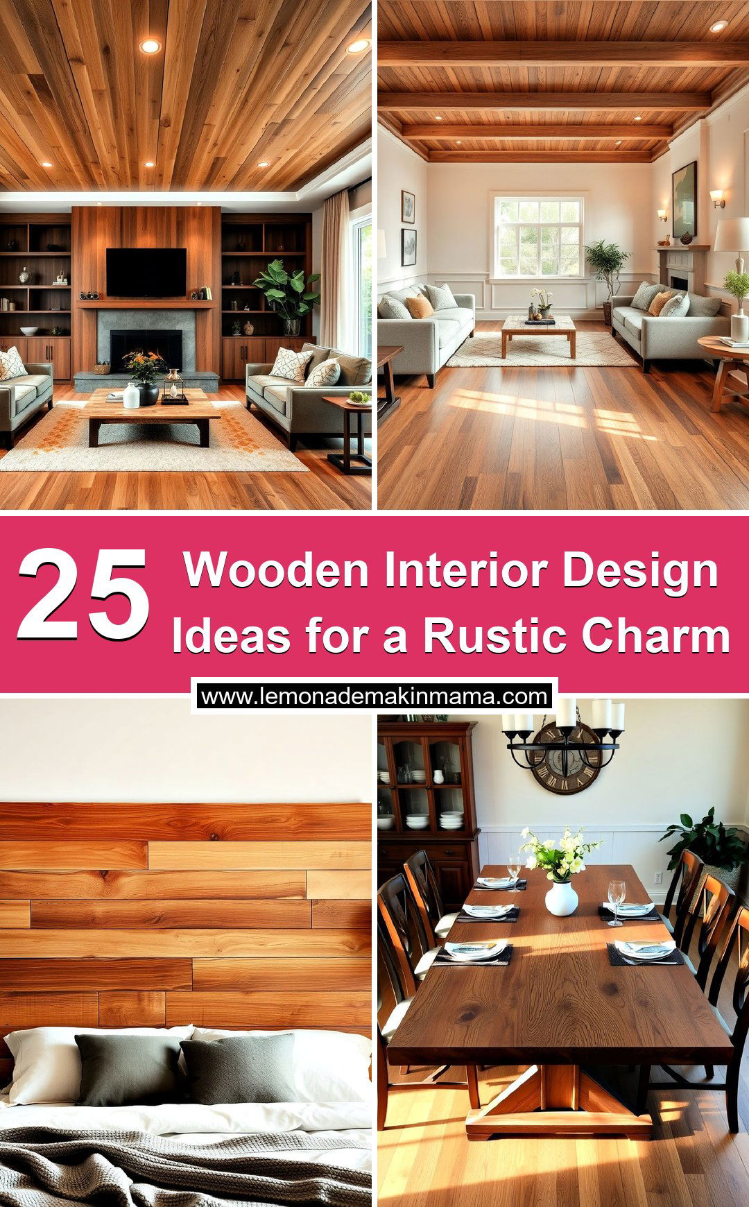 Wooden Interior Design Ideas for a Rustic Charm