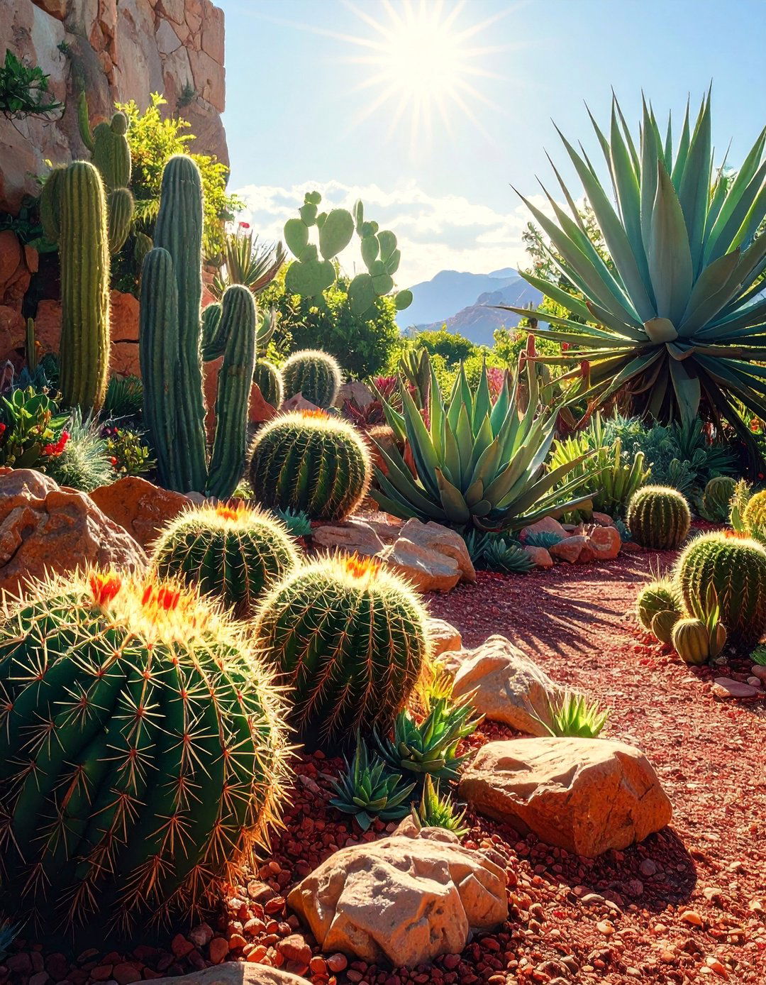 A Cacti and Succulent Collection in a Mexican Garden - 25 Mexican Garden Ideas for a Vibrant Outdoor Space