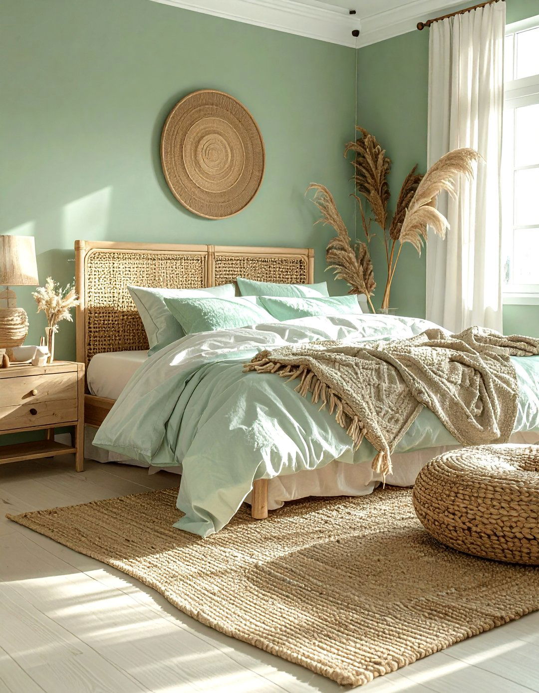 A Coastal Green and Beige Bedroom Design - 30 Green and Beige Bedroom Ideas for Serenity