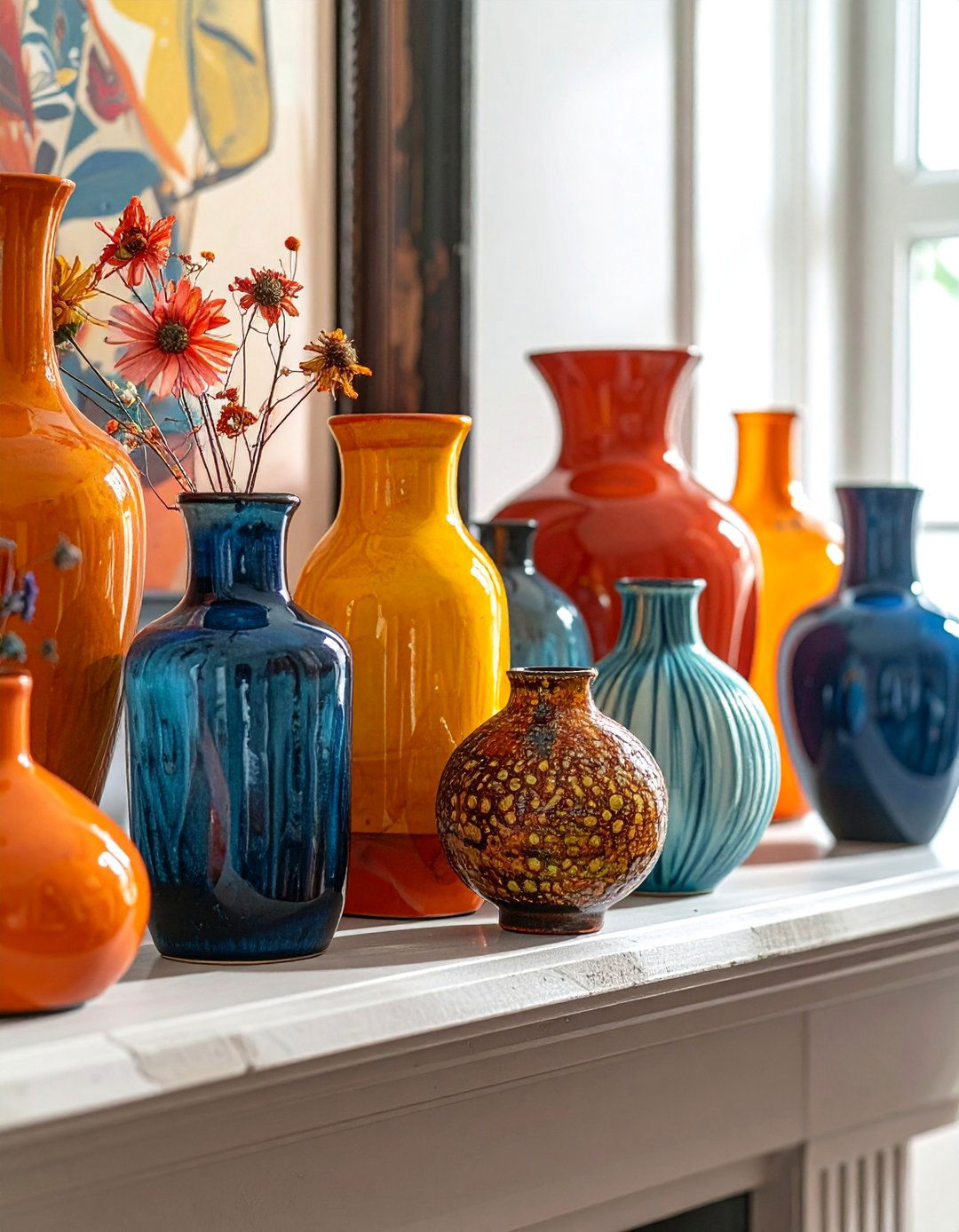 A Collection of Mismatched Vases - 30 Bohemian Maximalist Decor Ideas for a Bold Look