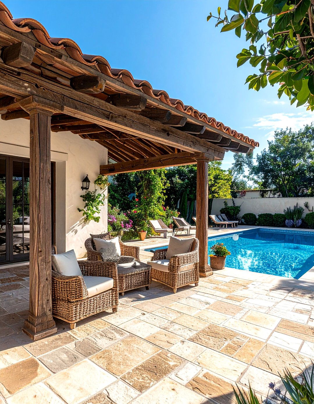 A Covered Porch or Loggia - 30 Traditional French Country House Exterior Ideas