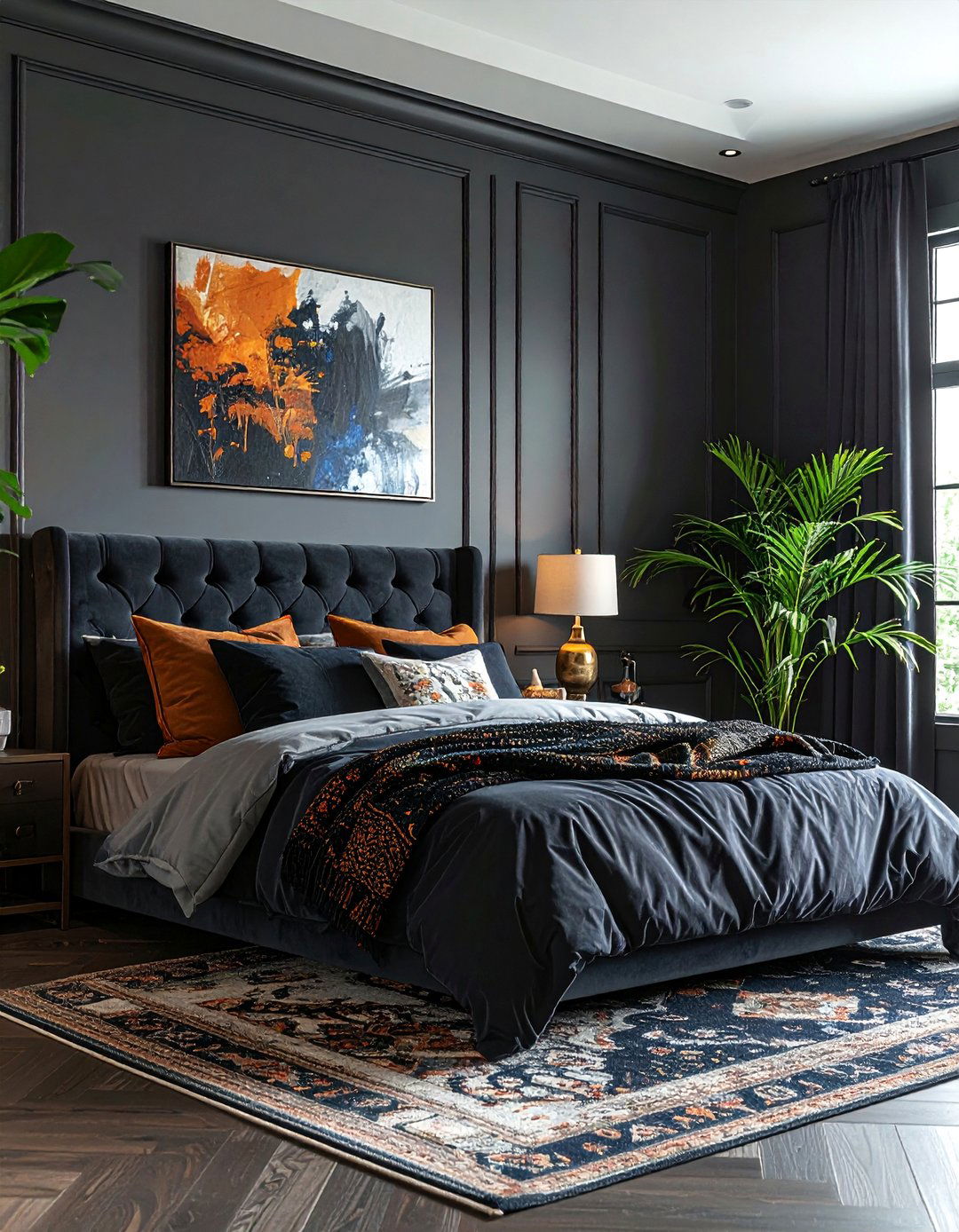 A Dark and Moody Boho Bedroom - 40 Boho Bedroom Ideas for a Cozy and Eclectic Retreat