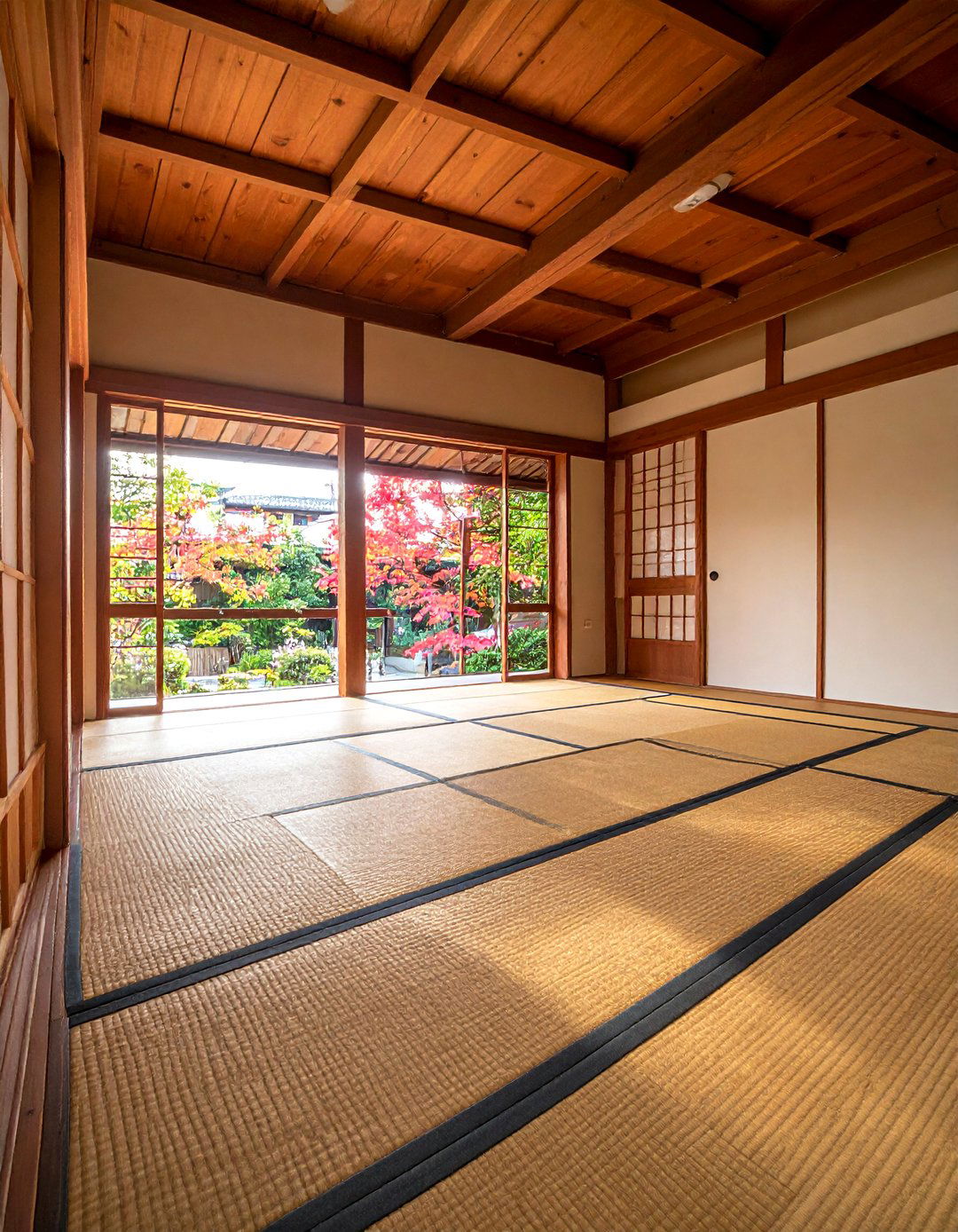 A Japanese Living Room with Tatami Mat Flooring - 30 Japanese Living Room Ideas for a Zen Space