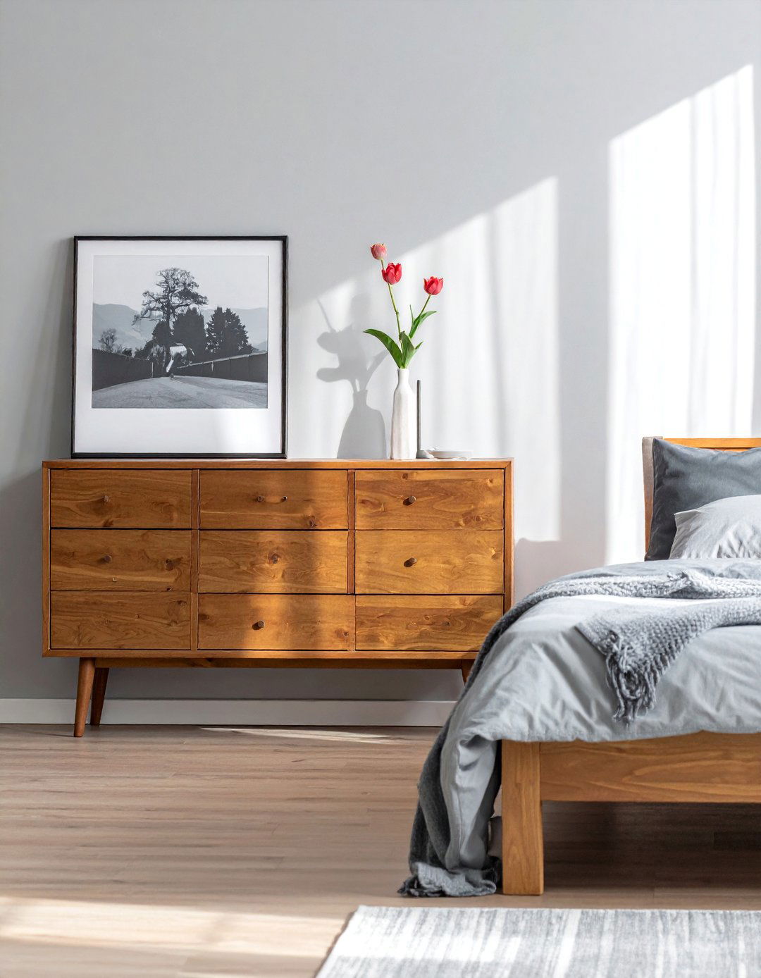A Large Uncluttered Dresser Surface - 40 Bedroom Interior Design Ideas for Comfort