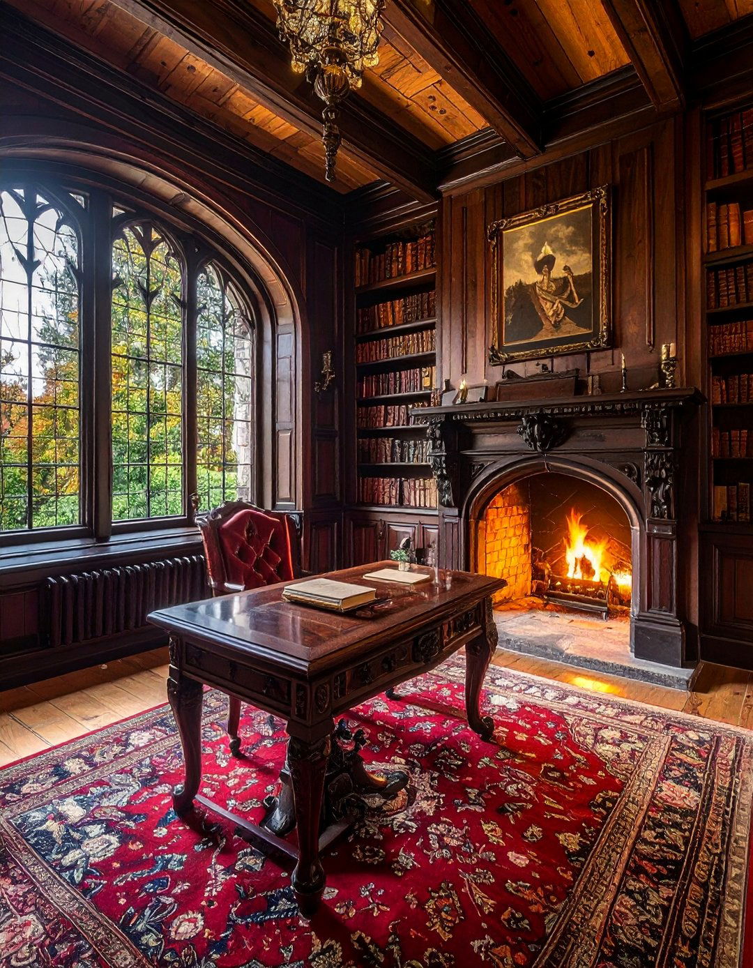 A Private Study or Scriptorium - 25 Gothic Castle Ideas for a Dramatic and Unique Home