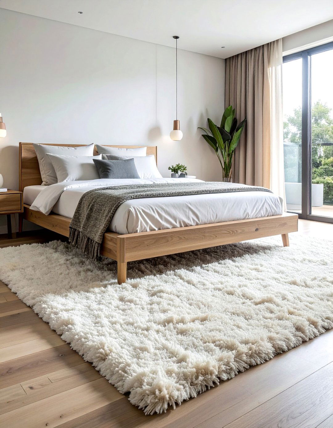 A Soft Plush Area Rug Underfoot - 40 Bedroom Interior Design Ideas for Comfort
