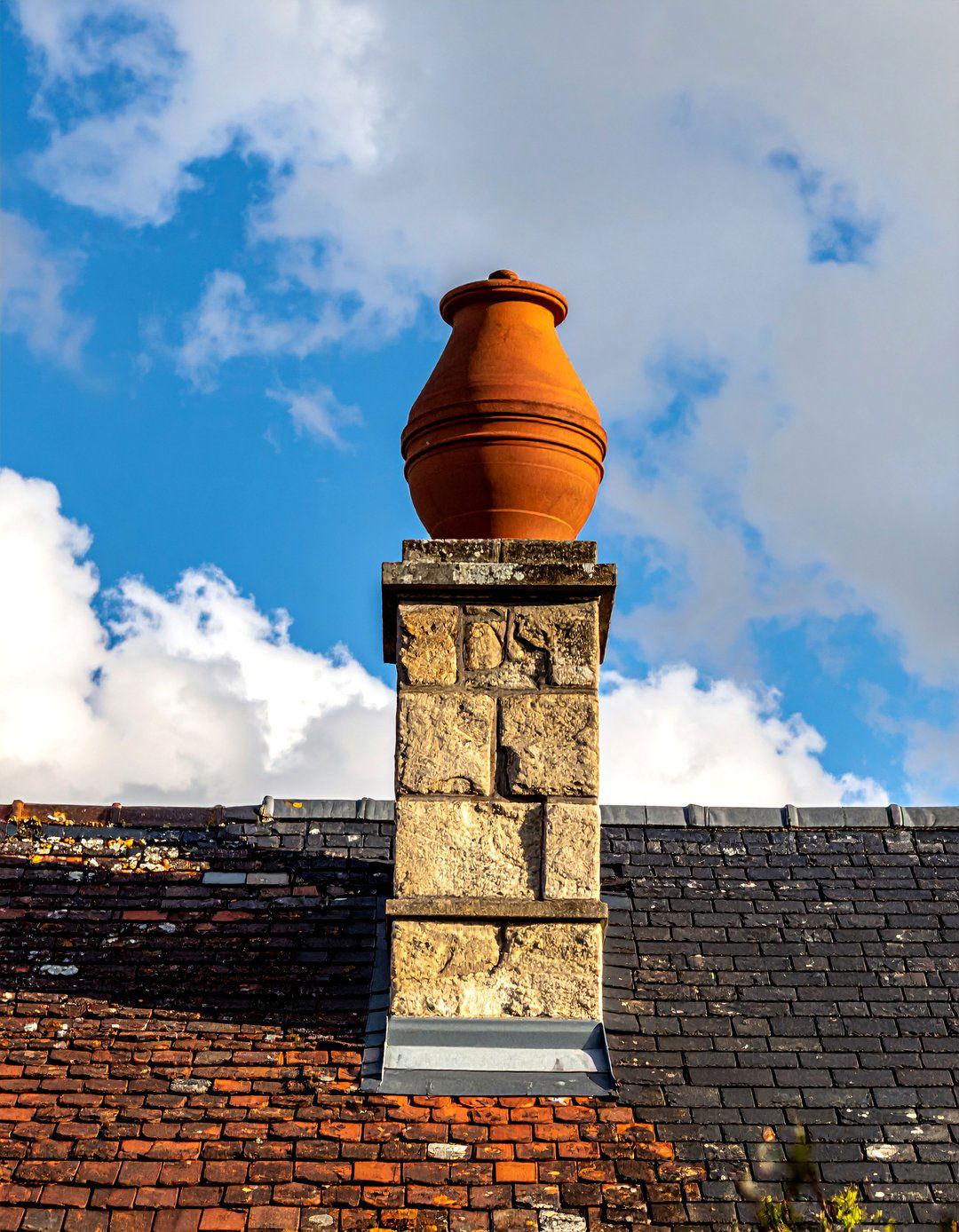 A Substantial Centered Chimney - 30 Traditional French Country House Exterior Ideas