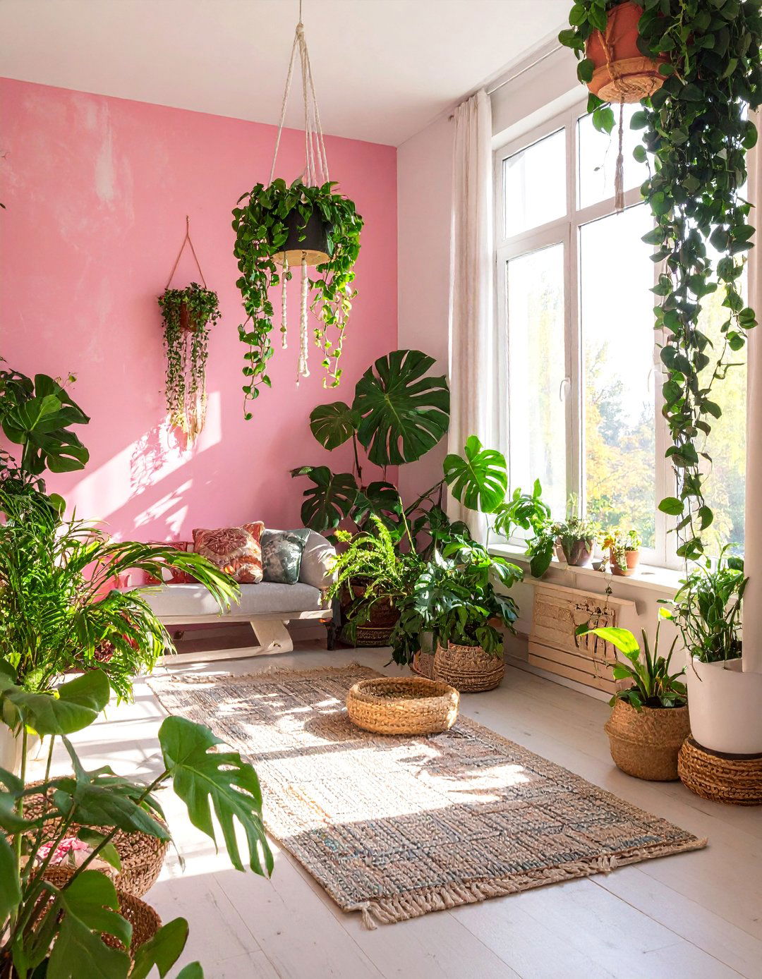 Abundant Cascading Indoor Plants - 30 Bohemian Maximalist Decor Ideas for a Bold Look