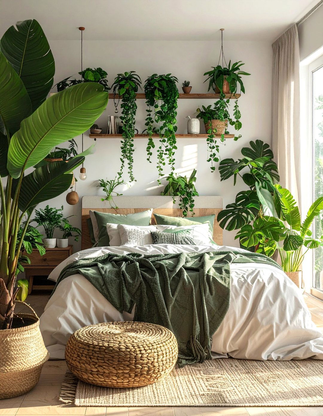 Abundant Indoor Plants for a Boho Bedroom - 40 Boho Bedroom Ideas for a Cozy and Eclectic Retreat