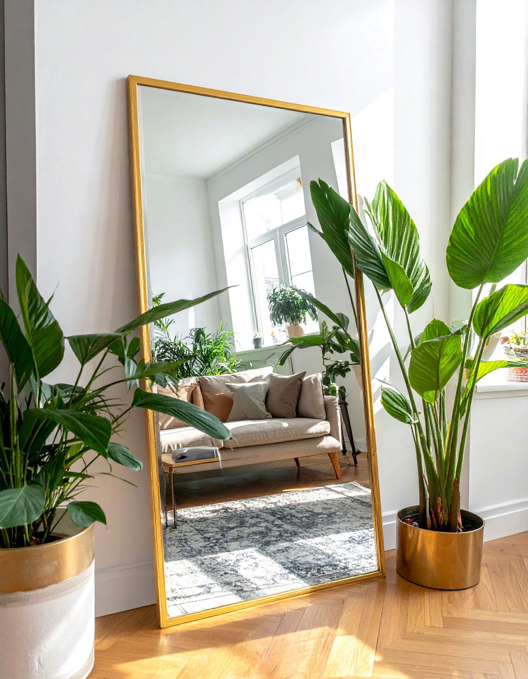 Apartment Decorating with Large Mirrors - 40 Apartment Decorating Ideas to Maximize Small Spaces