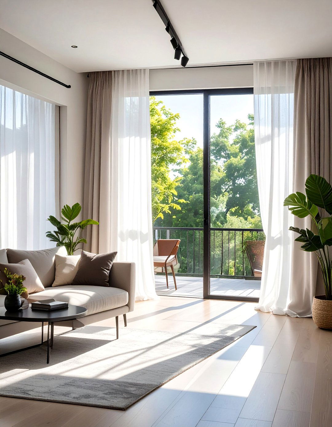 Apartment Decorating with Light and Airy Curtains - 40 Apartment Decorating Ideas to Maximize Small Spaces