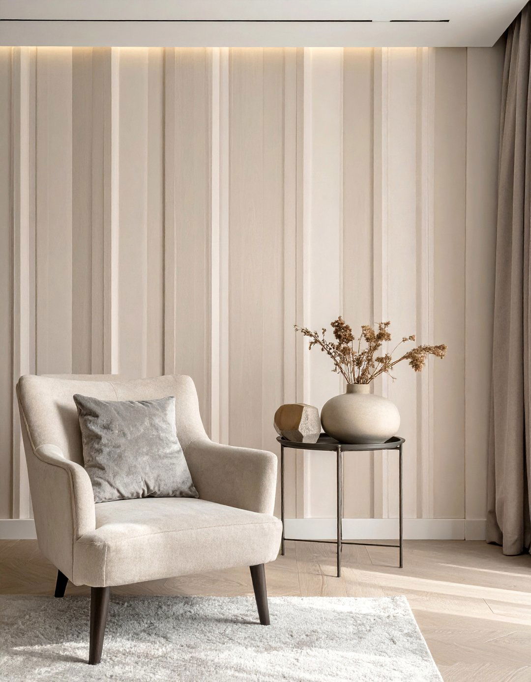 Apartment Decorating with Vertical Stripe Patterns - 40 Apartment Decorating Ideas to Maximize Small Spaces