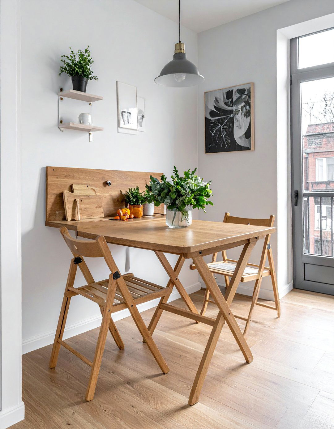 Apartment Decorating with a Fold Down Dining Table - 40 Apartment Decorating Ideas to Maximize Small Spaces