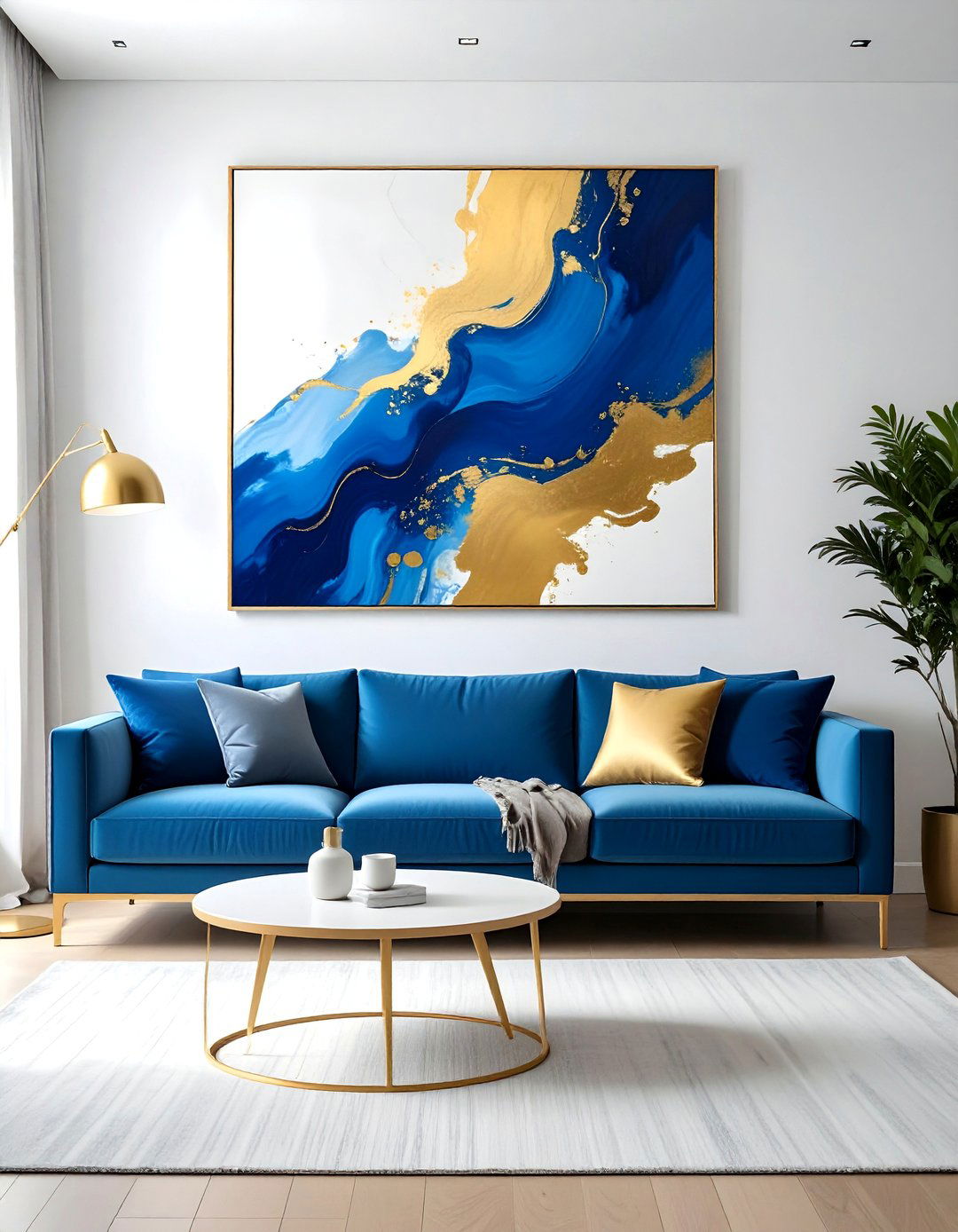 Apartment Decorating with a Single Large Art Piece - 40 Apartment Decorating Ideas to Maximize Small Spaces