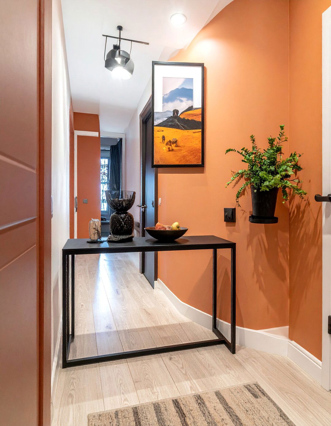 Apartment Decorating with a Slim Console Table - 40 Apartment Decorating Ideas to Maximize Small Spaces