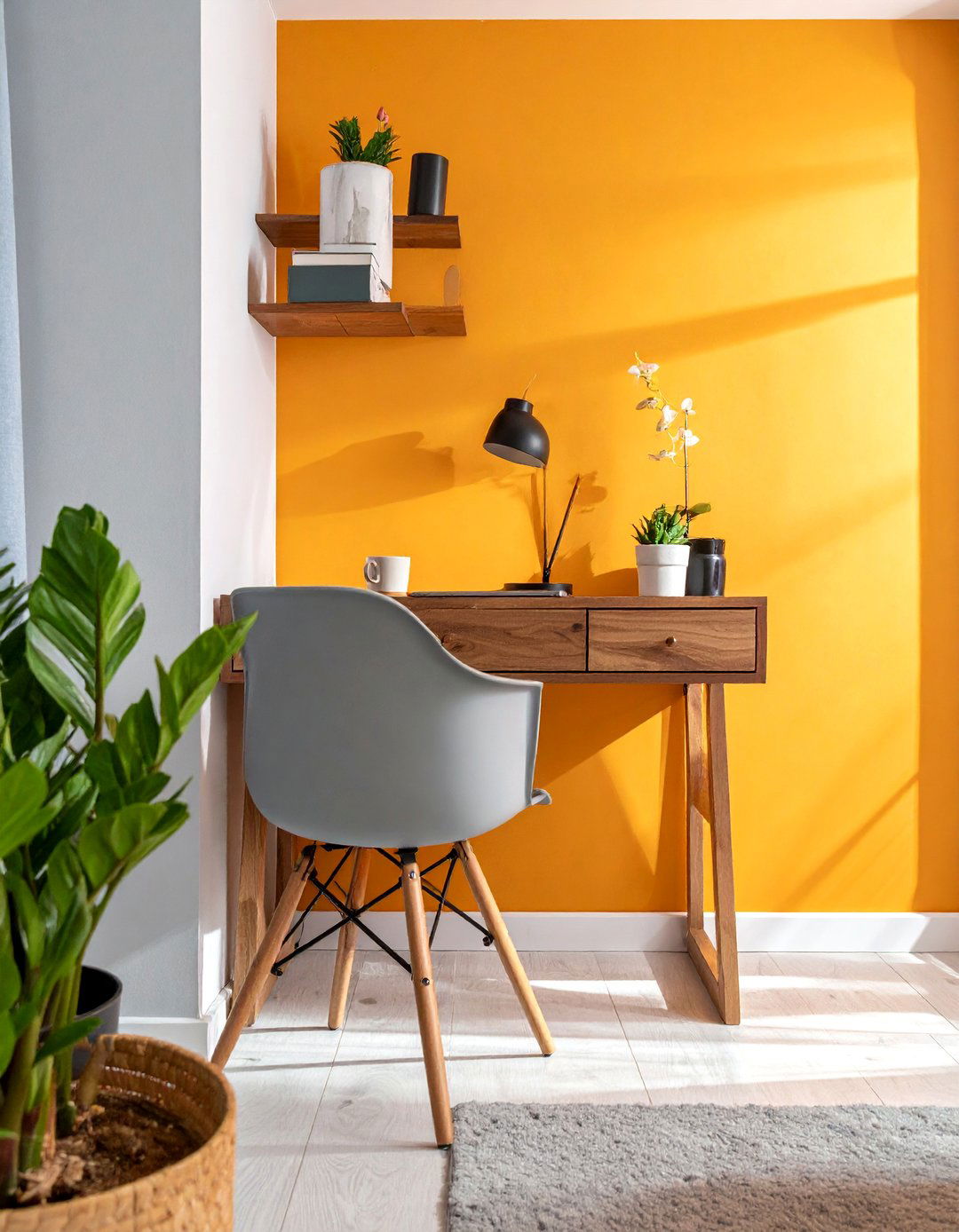 Apartment Decorating with a Wall Mounted Desk - 40 Apartment Decorating Ideas to Maximize Small Spaces