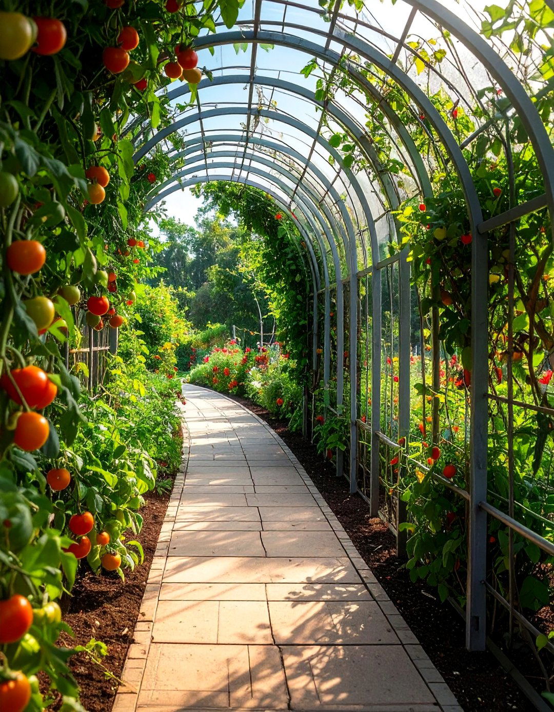 Arch Gateway Trellis - 30 Tomato Trellis Ideas for Your Vegetable Garden