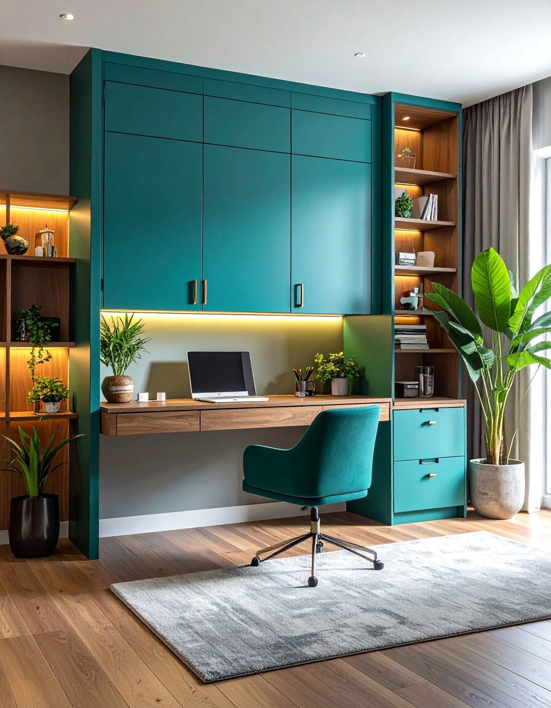 Armoire Desk Hideaway - 30 Desk in Living Room Ideas for a Functional Space