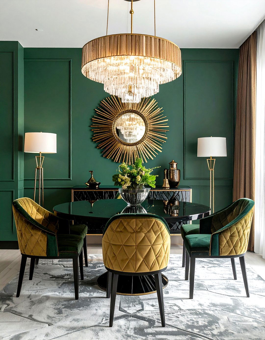 Art Deco Aesthetic Room with Geometric Patterns - 40 Aesthetic Room Ideas for a Stylish Home