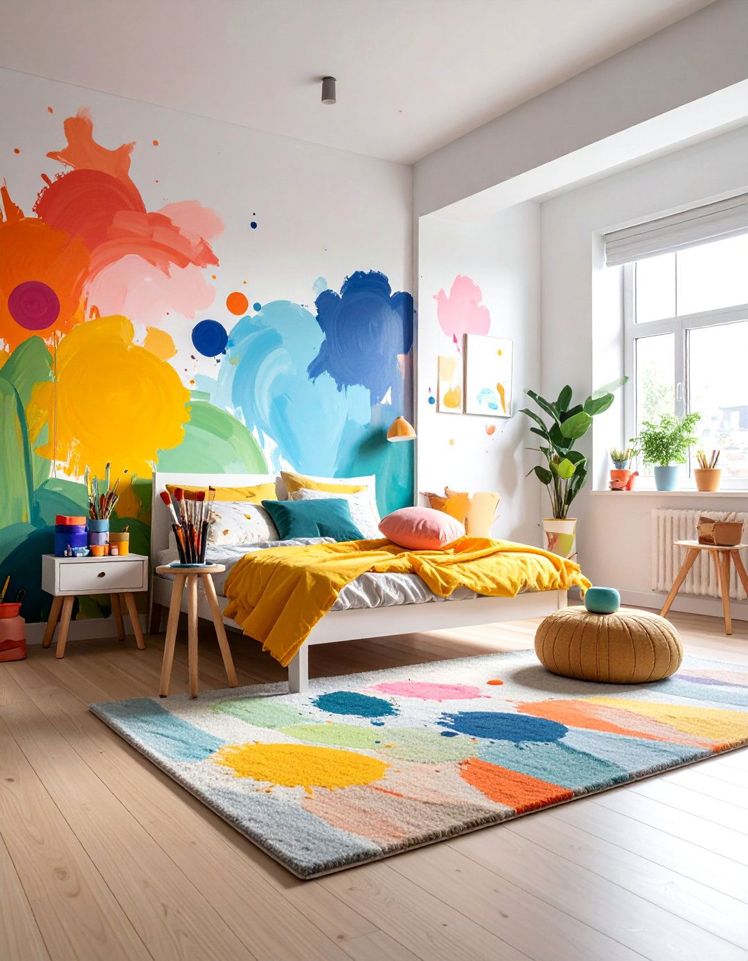 Art Studio Creative Expression Center - 30 Kids Room Accent Wall Ideas for a Fun and Creative Space