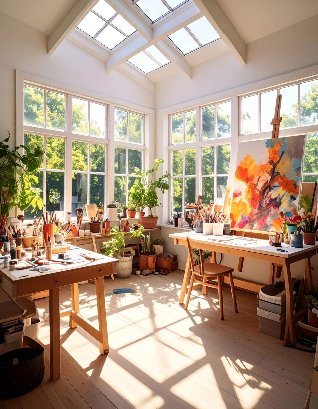 Art Studio Sunroom Workshop - 30 Sunroom Ideas to Brighten Your Home