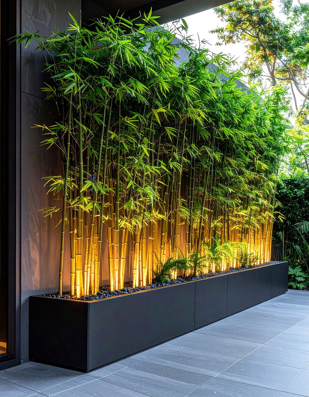 Artificial Bamboo for a Zen Garden Screen - 20 Landscaping With Artificial Plants Ideas