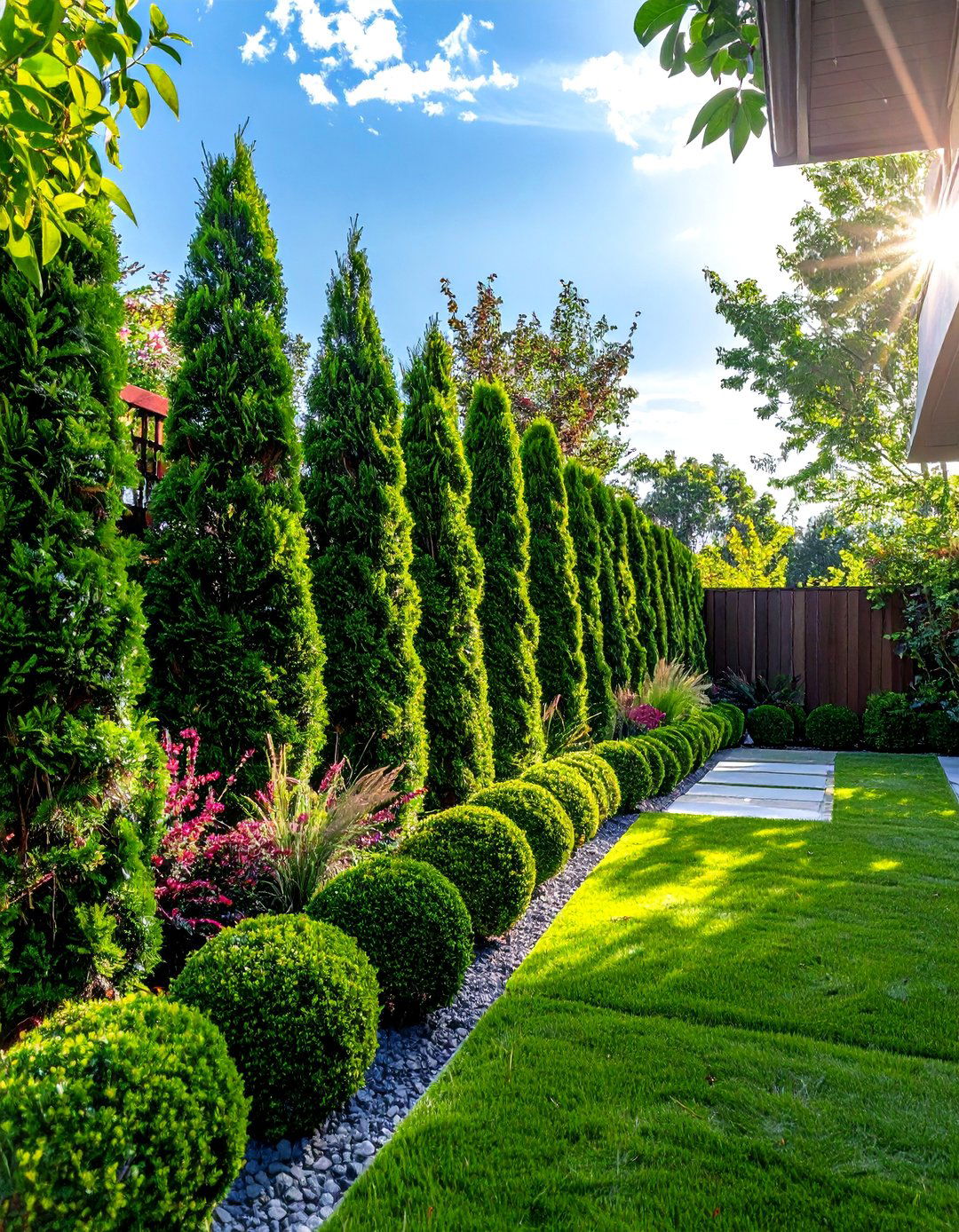 Artificial Boxwood Hedges for Instant Privacy - 20 Landscaping With Artificial Plants Ideas