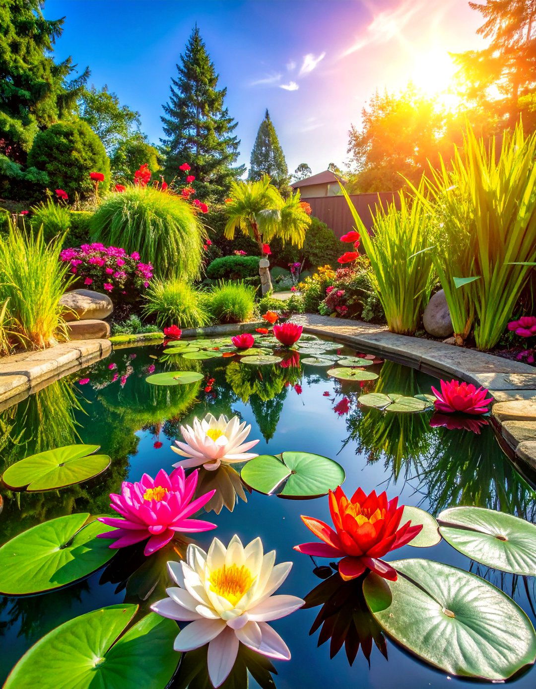 Artificial Floating Pond Plants - 20 Landscaping With Artificial Plants Ideas