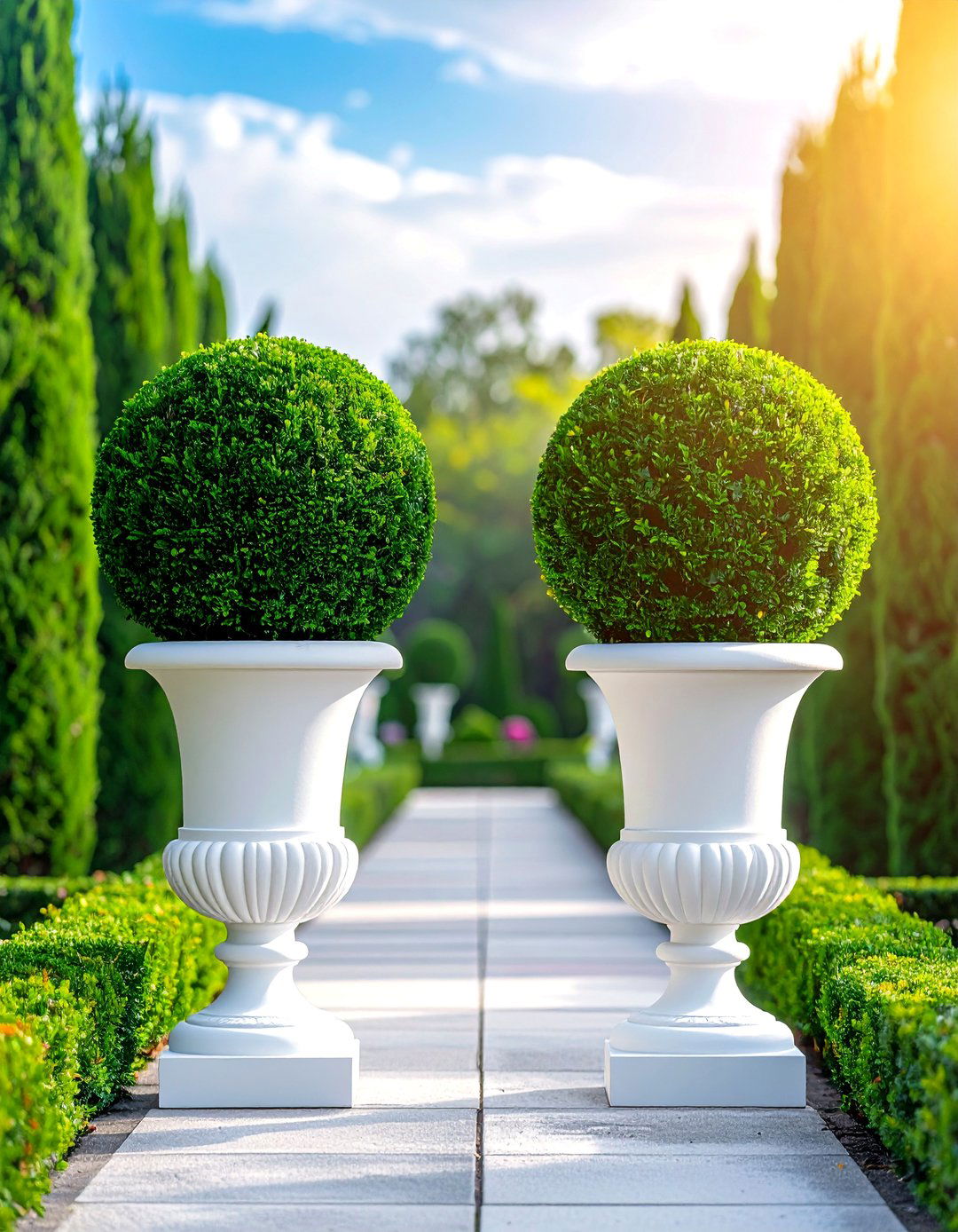 Artificial Topiaries for Formal Garden Design - 20 Landscaping With Artificial Plants Ideas