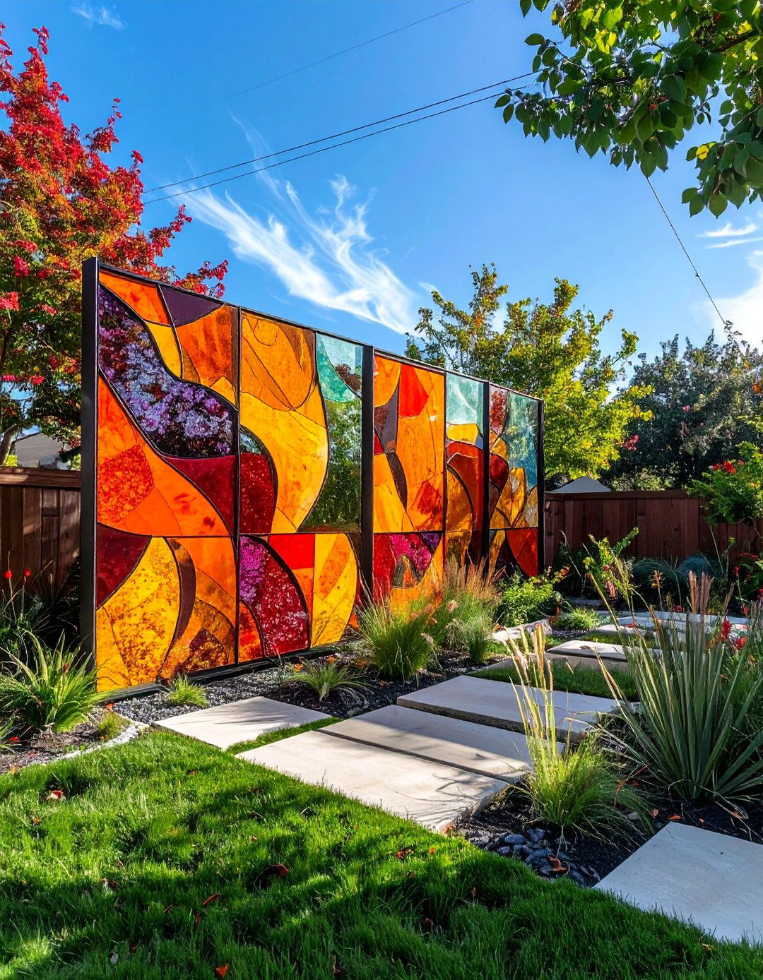 Artistic Privacy Installations - 30 Backyard Privacy Ideas to Create a Secluded Oasis