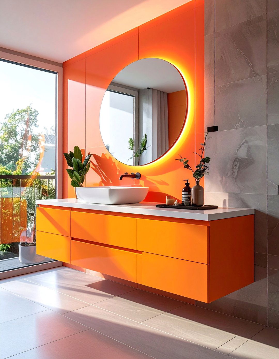 Asymmetrical Bathroom Vanity Design with Offset Sink - 40 Bathroom Vanity Ideas to Elevate Your Space